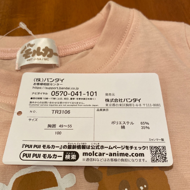 日本 新品 トップス 女の子 裏毛 100cm 男の子