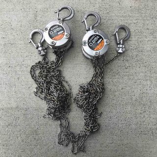 グリーン・ホワイト系 完成品♪ kitoチェーンブロック2個セット - 通販