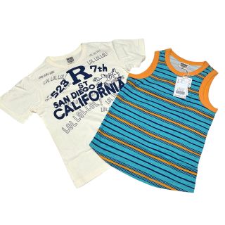 【新品タグ付】F.O.KIDS 半袖Tシャツ タンクトップ 2枚セット(Tシャツ/カットソー)