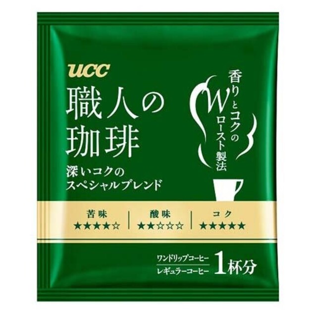 UCC 職人の珈琲 ドリップコーヒー リッチブレンド スペシャルブレンド 6杯 食品/飲料/酒の飲料(コーヒー)の商品写真