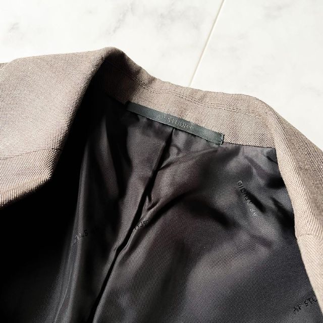 極美品✨ 20SS エーピーストゥディオ リネンウールジャケット ボタン