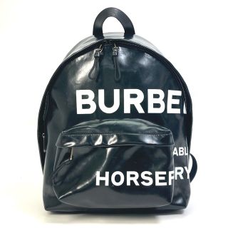 バーバリー(BURBERRY)のバーバリー BURBERRY ML JETT ホースフェリー 8021908 バックパック リュックサック コーティングキャンバス ブラック(バッグパック/リュック)