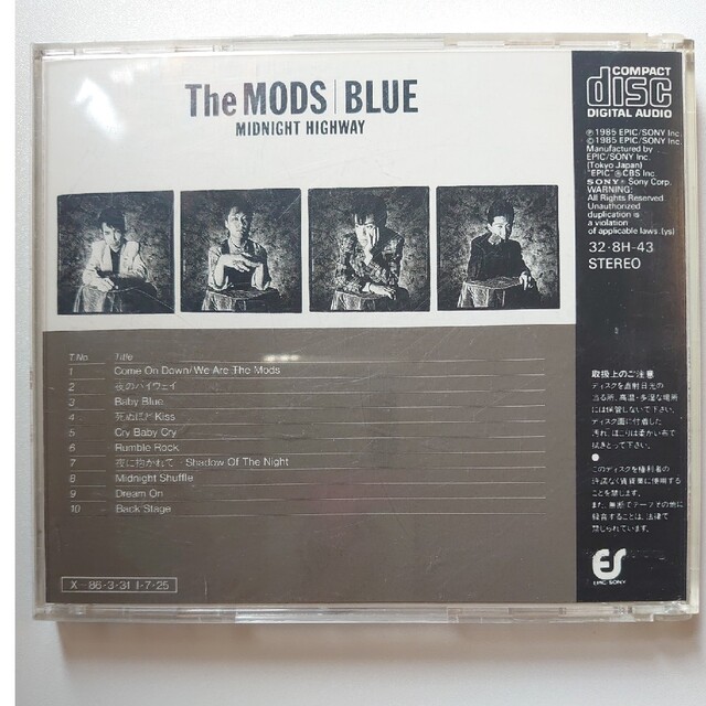 The MODS　『BLUE』 エンタメ/ホビーのCD(ポップス/ロック(邦楽))の商品写真