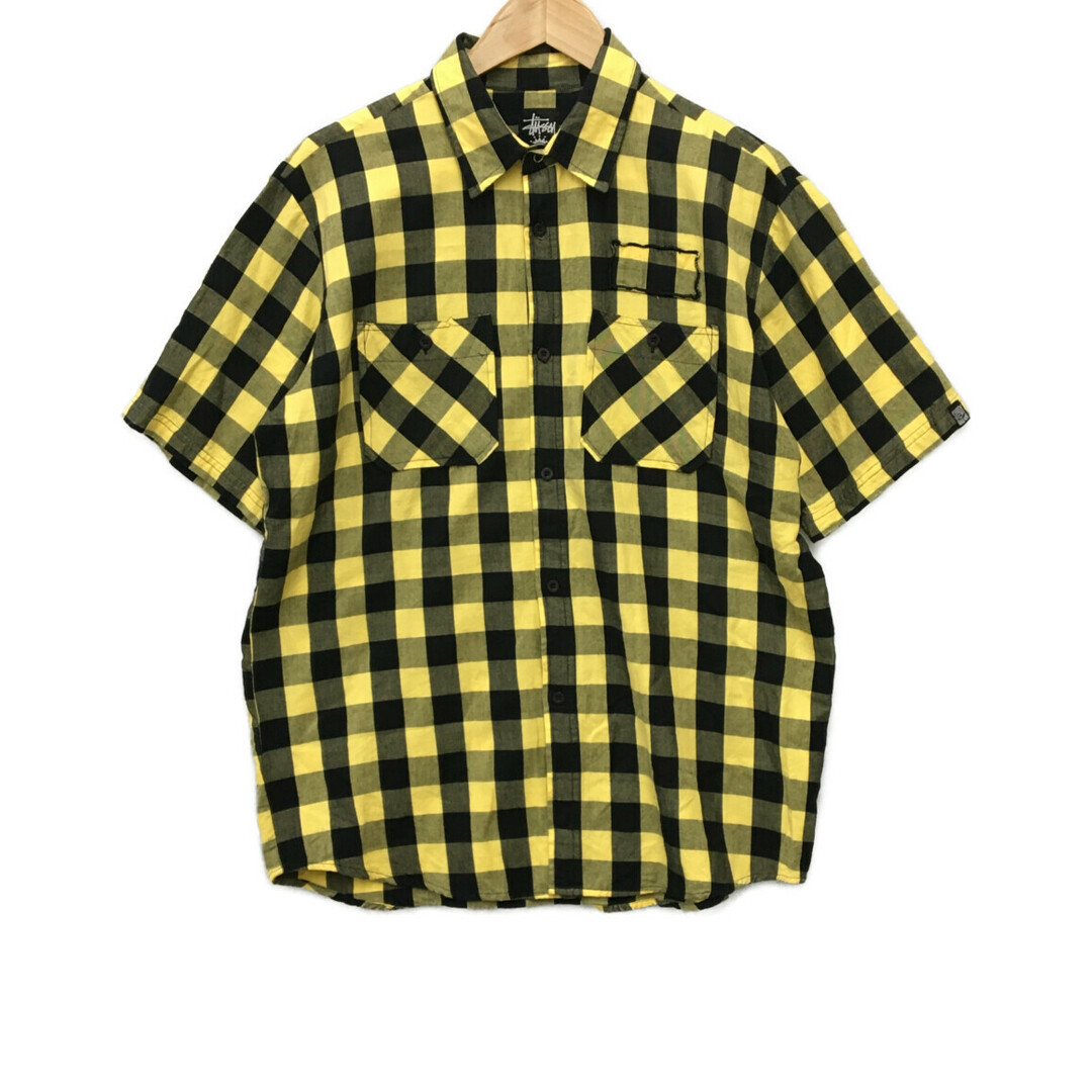 ステューシー STUSSY 半袖シャツ バッファローチェック柄 メンズ M