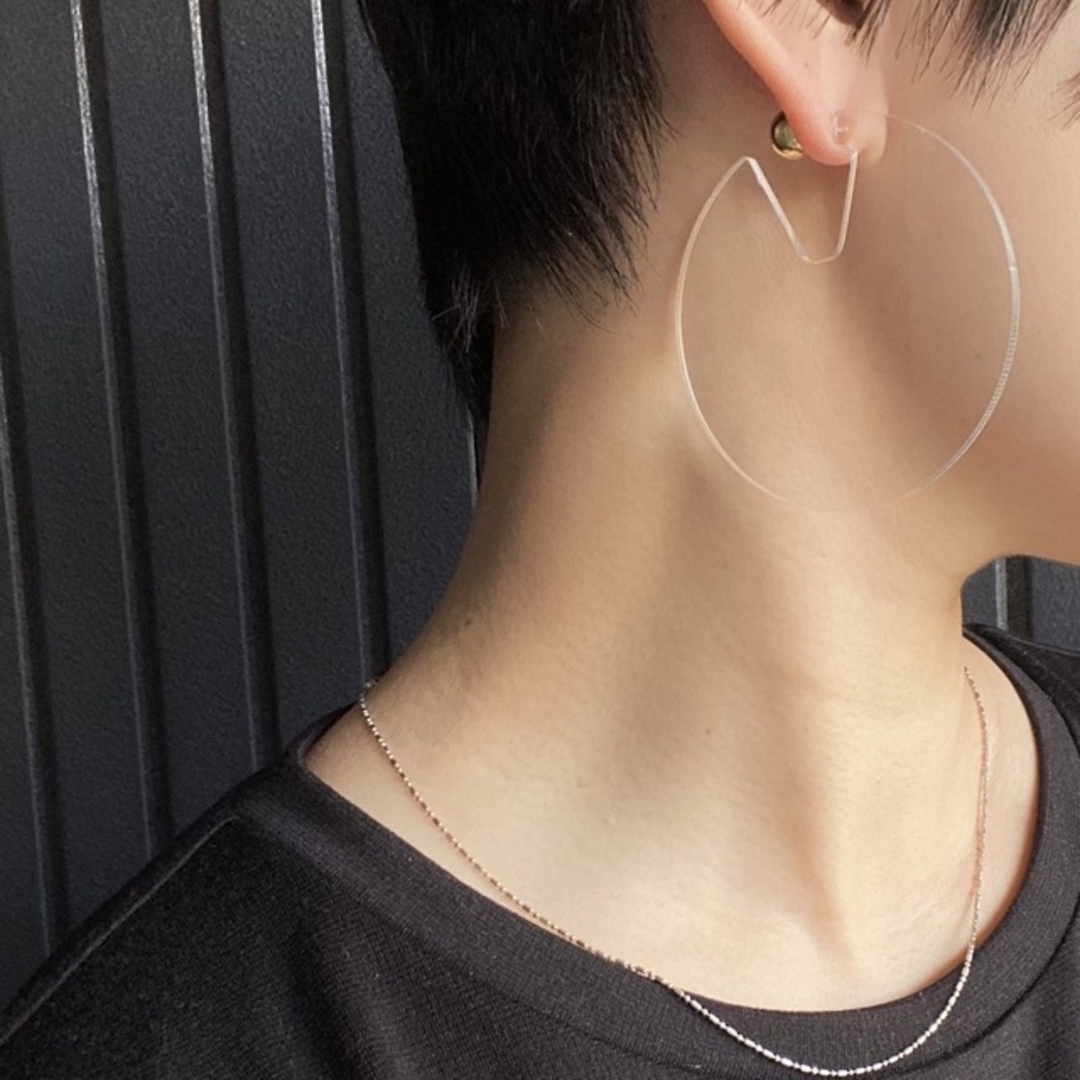 ear PAPILLONNER(イアパピヨネ)の【クリアピアスクリア】インポートピアス zara ciaopanic cos ハンドメイドのアクセサリー(ピアス)の商品写真