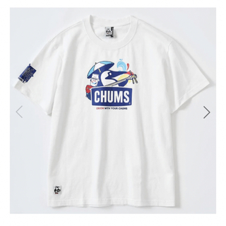 チャムス(CHUMS)の【ORION×CHUMS】Tシャツ 三線デザイン(ホワイト M)(Tシャツ/カットソー(半袖/袖なし))