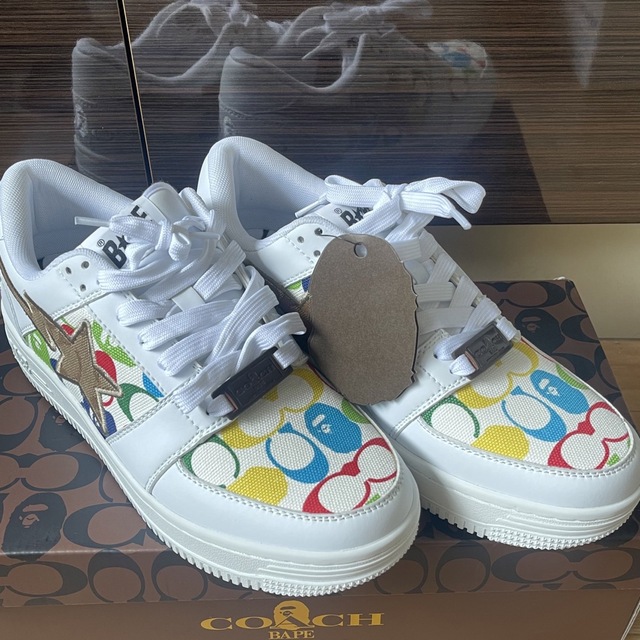 27㎝★BAPE×COACH BAPESTA マルチ 新品