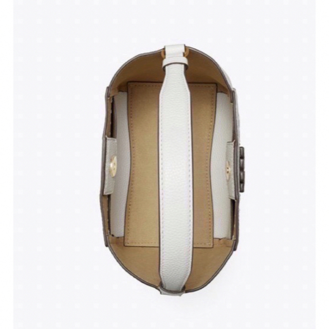 Tory Burch - トリーバーチ スモールバケットバッグ マックグロー 白 Tory Burch - トリーバーチ スモールバケットバッグ マックグロー 白
