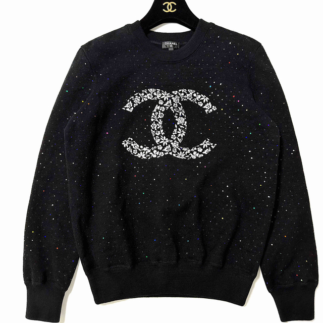 シャネル CHANEL スウェット ニット セーター ココマーク 21SS