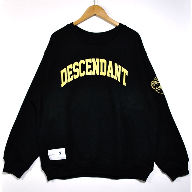 DESCENDANT(ディセンダント)のディセンダント DESCENDANT スウェット 黒 2 美品  メンズのトップス(スウェット)の商品写真