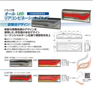 小糸製作所(KOITO) 歌舞伎 LEDテールランプ 3連クリア 左右セットの