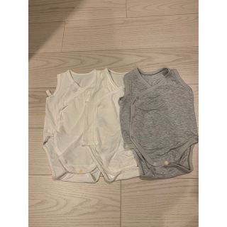 ユニクロ(UNIQLO)のUNIQLO エアリズムコットンブレンドボディスーツ(肌着/下着)