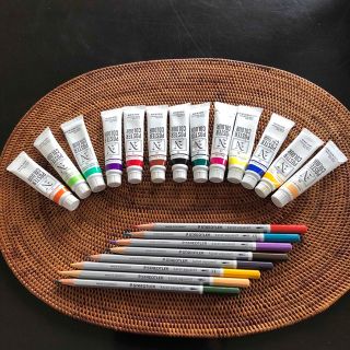 ステッドラー(STAEDTLER)のニッカ絵の具＆STAEDTLER色鉛筆(色鉛筆)