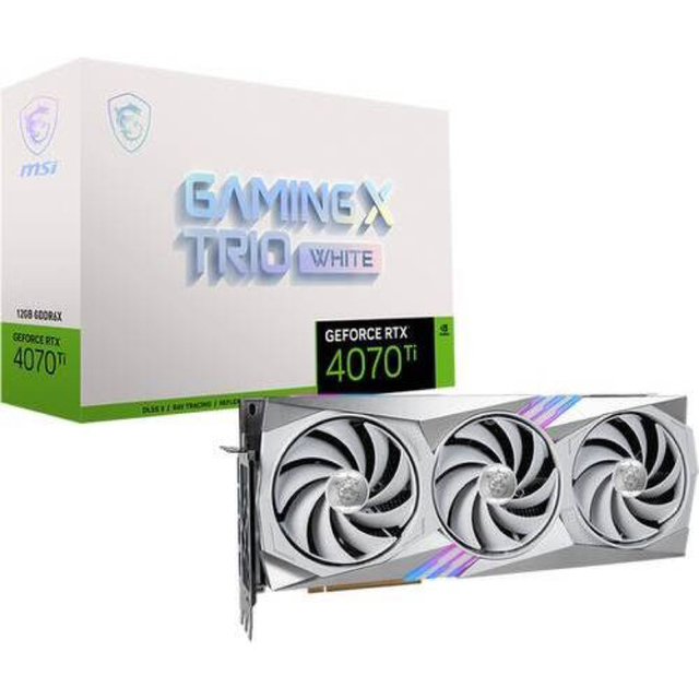 MSI GeForce RTX 4070ti GAMING X TRIO 12GPCパーツ