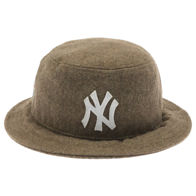 KITH キス ×New Era NY ニューエラ ニューヨークヤンキース ウールバケットハット 帽子 キャメル メンズの帽子(ハット)の商品写真