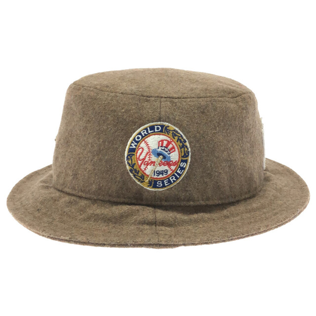 KITH キス ×New Era NY ニューエラ ニューヨークヤンキース ウールバケットハット 帽子 キャメル メンズの帽子(ハット)の商品写真