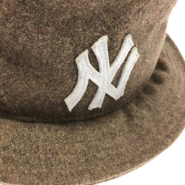 KITH キス ×New Era NY ニューエラ ニューヨークヤンキース ウールバケットハット 帽子 キャメル メンズの帽子(ハット)の商品写真