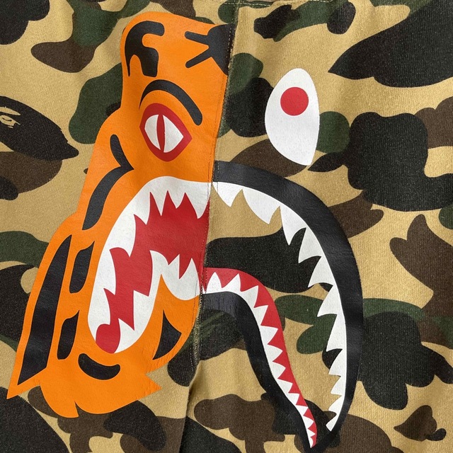 A BATHING APE - 【L】bape タイガーシャーク スウェットカーゴパンツ