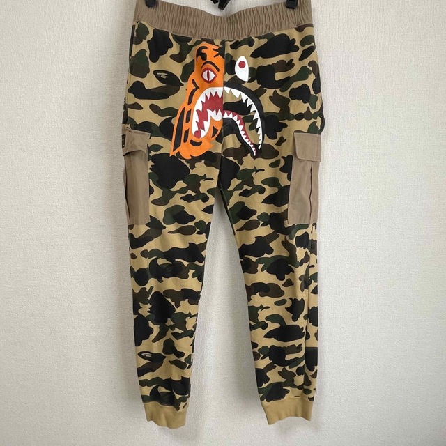 【L】bape タイガーシャーク　スウェットカーゴパンツ