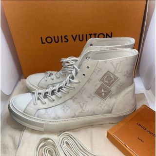 ルイヴィトン(LOUIS VUITTON)のルイヴィトン×フラグメント コラボ スニーカー タトゥー・ライン 白(スニーカー)