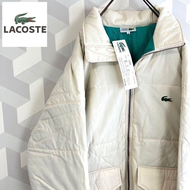 【当時物デッドストック】オールド ラコステ ダウンジャケット 白 lacoste