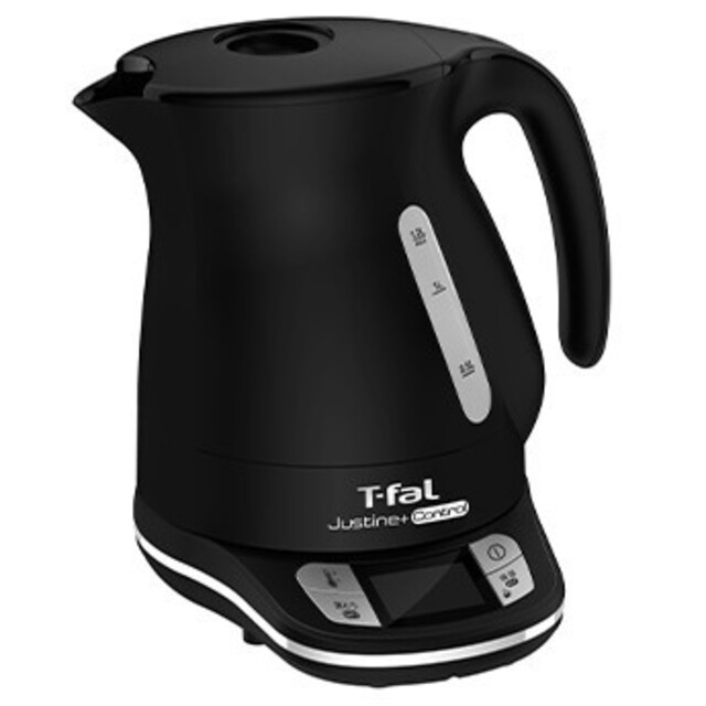 T-fal(ティファール)のティファール 電気ケトル ジャスティンプラスコントロール ブラック 1.2L スマホ/家電/カメラの生活家電(電気ケトル)の商品写真