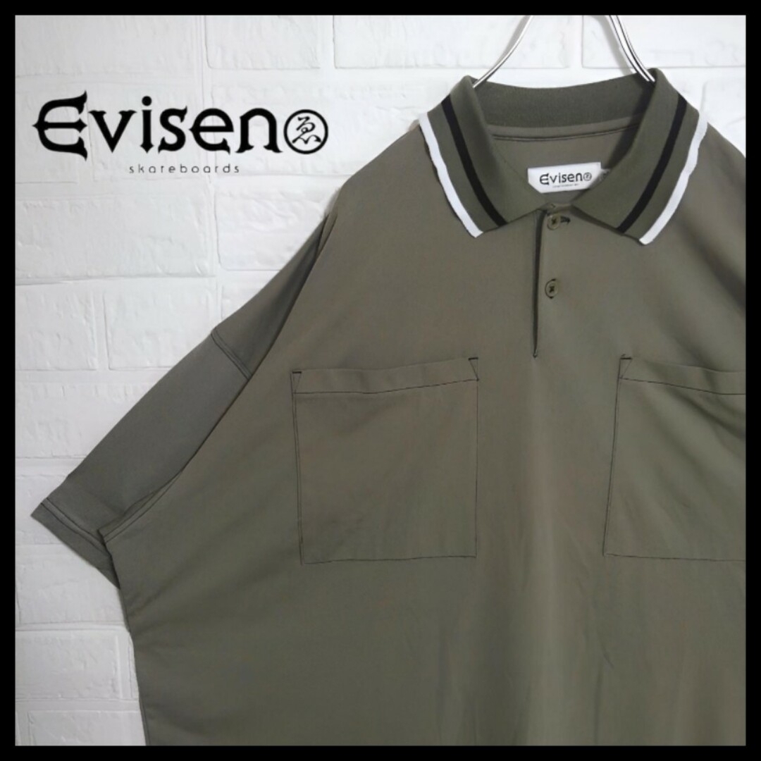 《EVISEN SKATEBOARDS》ビッグシルエット　半袖ポロシャツ