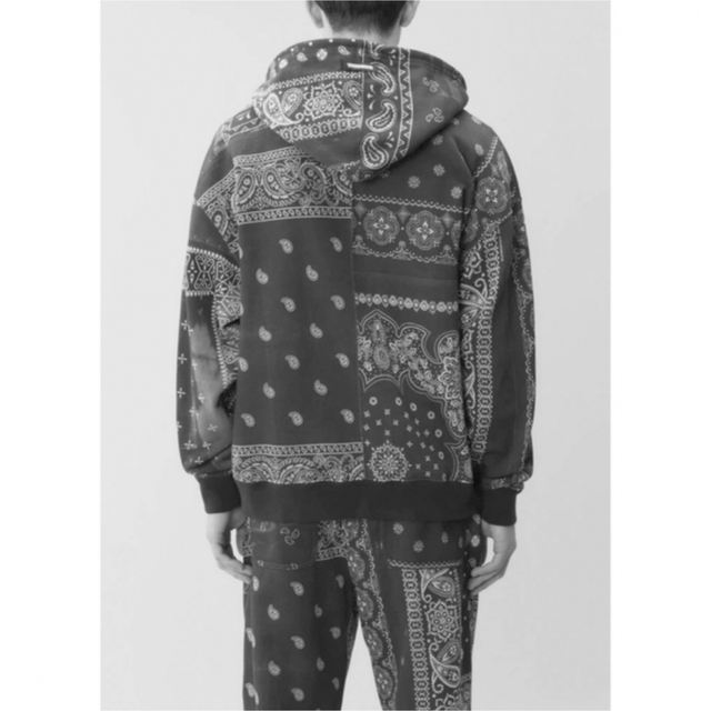 美品 NEIGHBORHOOD ネイバーフッド バンダナ柄 黒 スウェット M-