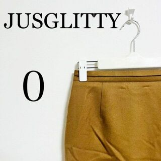 ジャスグリッティー(JUSGLITTY)のJUSGLITTY ジャスグリッティー　レディース　ひざ丈スカート　サイズ0(ひざ丈スカート)