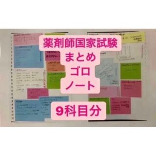 薬剤師国家試験 青本 まとめノート ヤマ 9科目分(資格/検定)