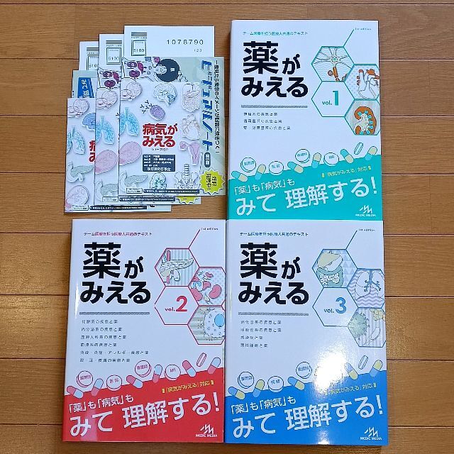 【未使用】薬がみえる vol.1、vol.2、vol.3　薬が見える 医学 薬学