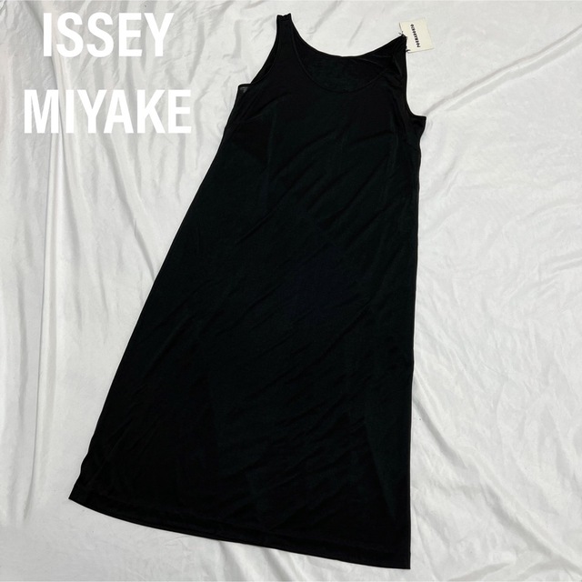 イッセイミヤケ　ISSEY MIYAKE ロングワンピース　テロテロ生地　日本製