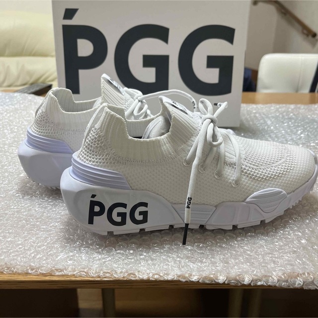 PEARLY GATES - PEARLYGATESロゴPGGゴルフシューズ24.5センチ新品未