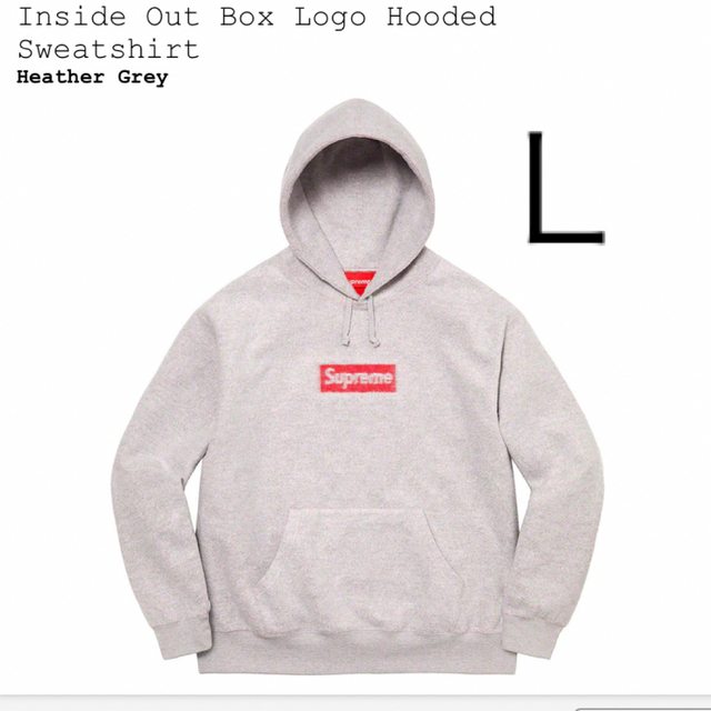 inside out BOX LOGO HOODEDメンズ