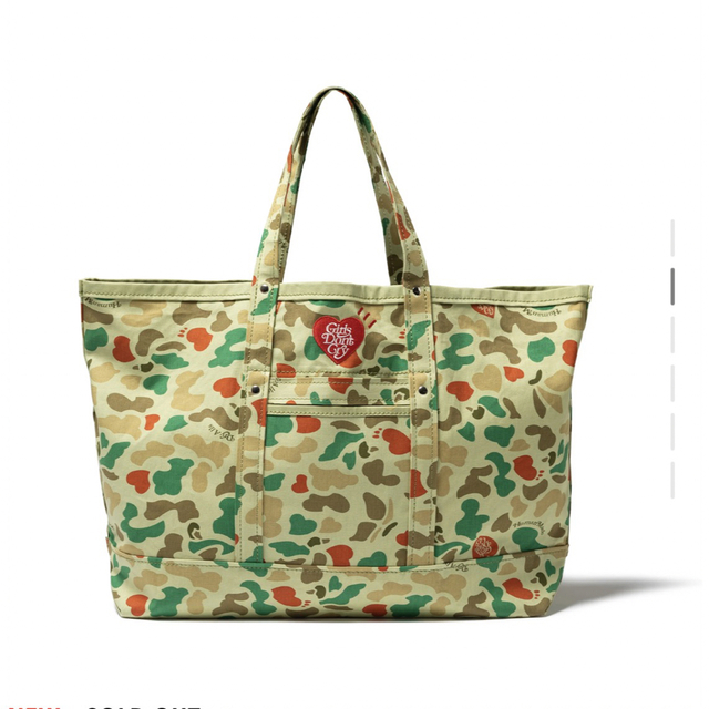 ヒューマンメイド　GDC HEART CAMO TOTE BAG LARGE