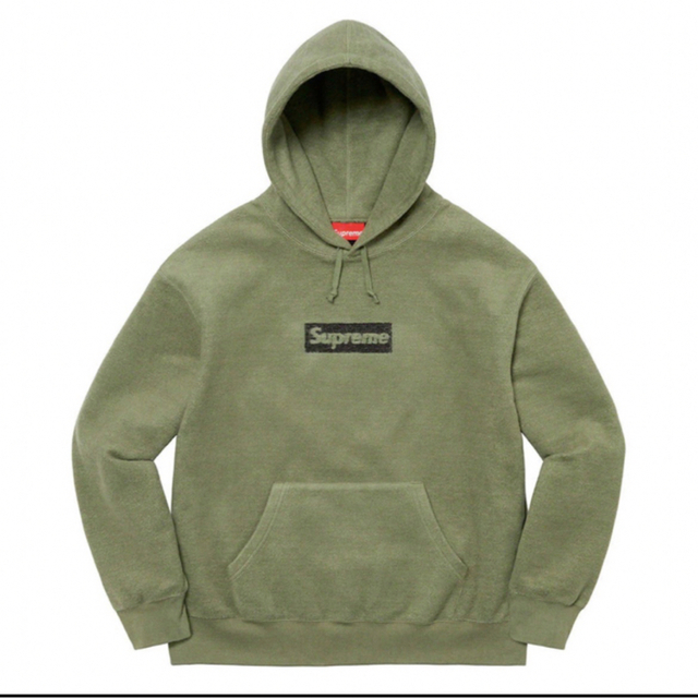 supreme out box logo hooded sweatshirt