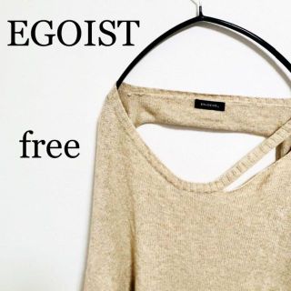 エゴイスト(EGOIST)のEGOIST エゴイスト　レディース　穴あき　ニット　セーター　freeサイズ(ニット/セーター)