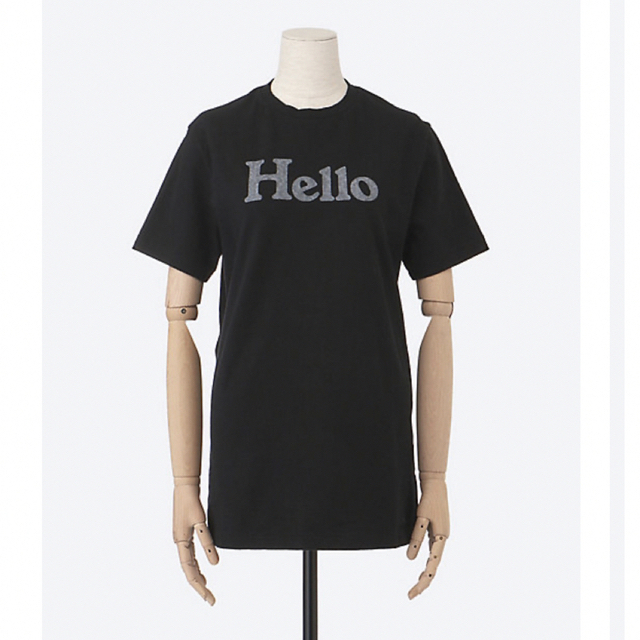 マディソンブルー HELLO CREW NECK TEE ブラック 特别免费送货