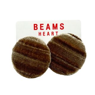 ビームス(BEAMS)の【新品タグ付】ビームスハート ストライプベロアピアス(ピアス)