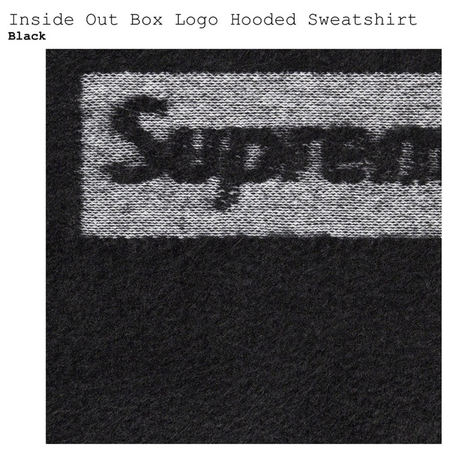 てなグッズや supreme Inside Out Box Logo Hooded Sサイズ
