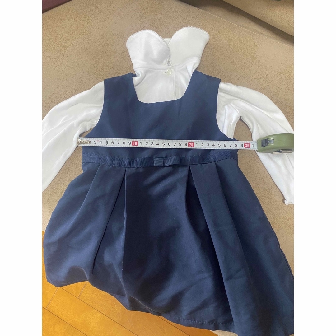 入園式服　卒業式　ワンピース　90cm キッズ/ベビー/マタニティのキッズ服女の子用(90cm~)(ワンピース)の商品写真