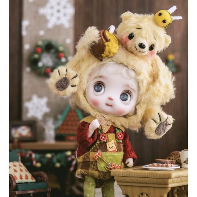 ブライス オビツ11 ob11 お洋服 アウトフィット 海外作家製 トイB ハンドメイドのぬいぐるみ/人形(人形)の商品写真