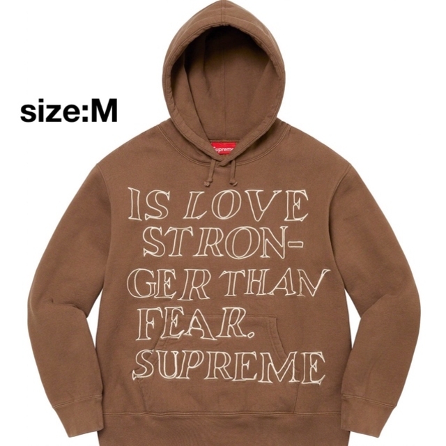 Supreme(シュプリーム)のStronger Than Fear Hooded Sweatshirt メンズのトップス(パーカー)の商品写真