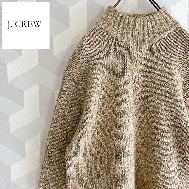 【J.crew】コットンウール ハーフジップ プルオーバー ニット ジェイクルー