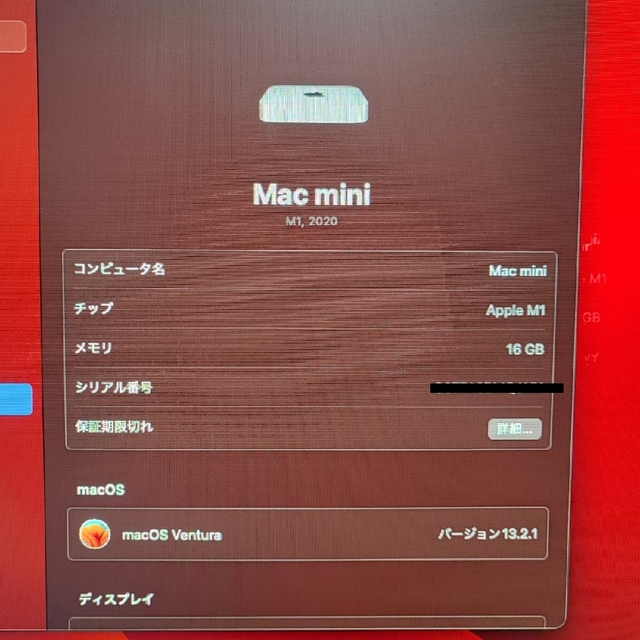 Mac mini M1 2020 16GB/256GB