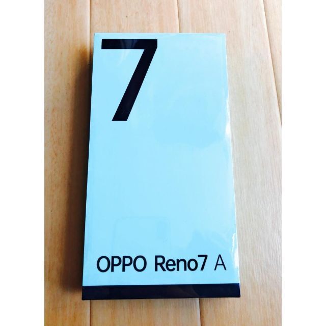 OPPO(オッポ)の【新品未開封】OPPO Reno7 A　SIMフリー スターリーブラック　黒 スマホ/家電/カメラのスマートフォン/携帯電話(スマートフォン本体)の商品写真