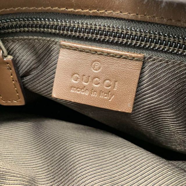 Gucci(グッチ)のグッチ ジャッキー ショルダーバック GG柄 キャンバス レザー ベージュ レディースのバッグ(ショルダーバッグ)の商品写真