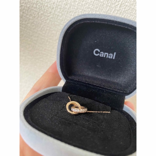 canal４℃(カナルヨンドシー)のcanal4℃ silver925ピンクゴールドダブルループネックレス レディースのアクセサリー(ネックレス)の商品写真