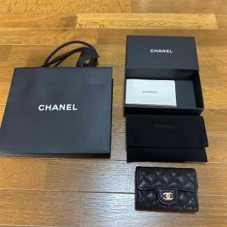 シャネル(CHANEL)の新品 CHANEL シャネル　マトラッセ キャビアスキン キーケース ブラック(キーケース)