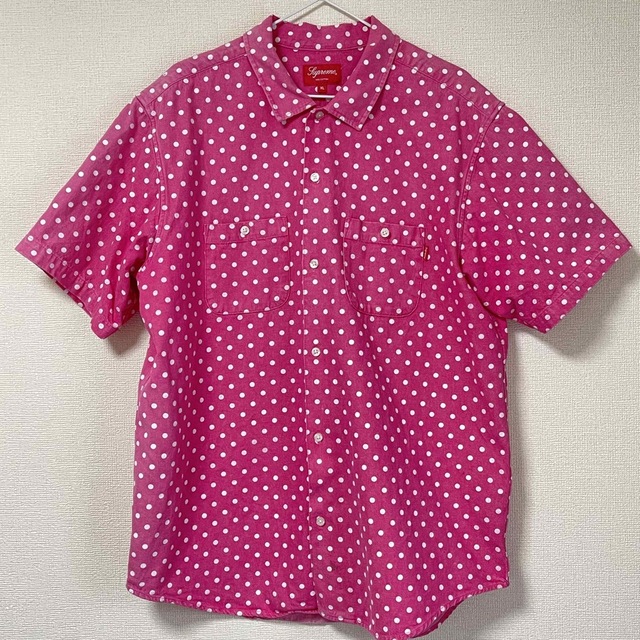 Supreme - 【XL】バックロゴ Supreme Polka Dot Denim Shirtの通販 by ...